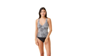 Image of Krimson Klover Tilly Tankini Tops - Womens, Mtn Floral Black, Small, S23135P-652-S