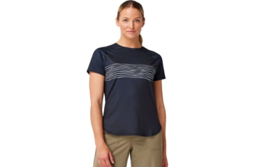 Image of Krimson Klover Tori Short Sleeve Sunshirt - Womens, Stripe Wave, Small, S24601-944-S