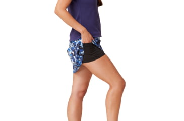 Image of Krimson Klover Wellington Skorts - Womens, Floral S. Blue, Large, S23148-658-L