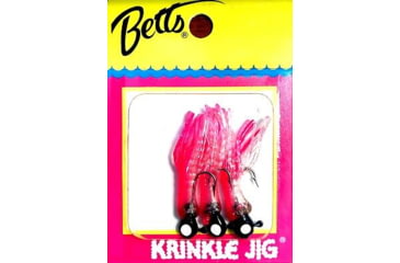 Image of Krinkle Jigs Betts Betts 58-3-4 Krinkle Jig 1/32oz Pink/Clear 3Pk, 58-3-4