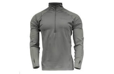 Image of Kryptek Fleece Collection Cronos 1/2 Zip Jacket - Mens, Dark Charcoal, Medium, 18CROLSZDC4