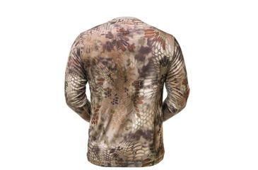 Image of Kryptek Hyperion Long Sleeve Crew With Logo - Mens, Highlander, Extra Small, 19HYPLSLH2