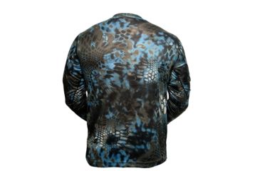 Image of Kryptek Hyperion Long Sleeve Crew With Logo - Mens, Neptune, 3XL, 19HYPLSLN8