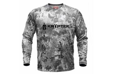 Image of Kryptek Hyperion Long Sleeve Crew With Logo - Mens, Raid, Medium, 19HYPLSLR4