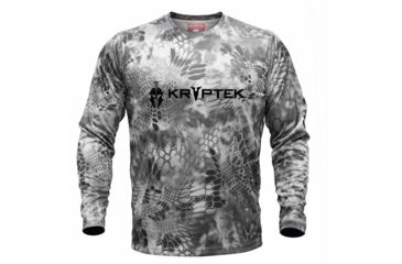 Image of Kryptek Hyperion Long Sleeve Crew With Logo - Mens, Raid, Extra Small, 19HYPLSLR2