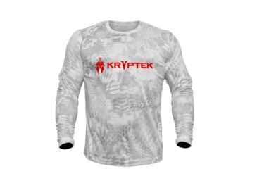 Image of Kryptek Hyperion Long Sleeve Crew With Logo - Men's, Wraith, Large, 19HYPLSLY5