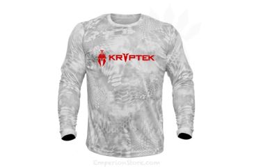Image of Kryptek Hyperion Long Sleeve Crew With Logo - Men's, Wraith, Medium, 19HYPLSLY4