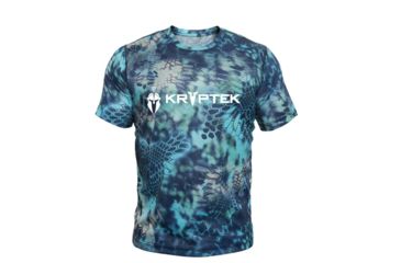 Image of Kryptek Hyperion Short Sleeve Crew With Logo - Mens, Pontus, Small, 19HYPSSLP3