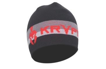 Image of Kryptek Retro Beanie, Black/Red, One Size, 18RETHBKRE