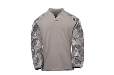 Image of Kryptek Tactical Long Sleeve Rugby - Mens, Dark Charcoal/Raid, Extra Large, 19TACRLSDCR6