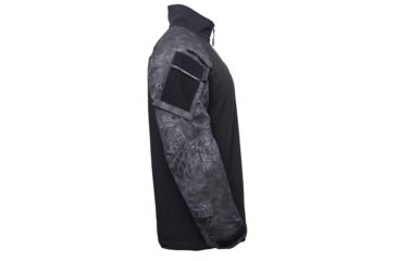 Image of Kryptek Tactical Long Sleeve Zip - Mens, Black/Typhon, Medium, 19TACZLSBKT4