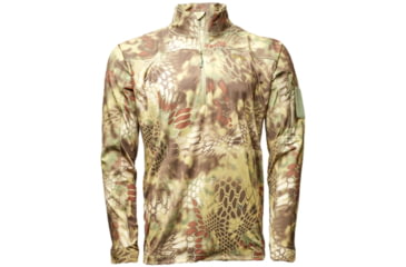 Image of Kryptek Valhalla 2 Long Sleeve Zip Shirt - Men's, Large, Mandrake, 18VALLSZM5
