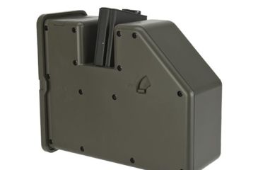 Image of Krytac / KRISS USA AEG LMG 3500rd Electric Winding Box Magazine for LMG Airsoft Machine Guns, Black, Small, KTAEG-051-P001
