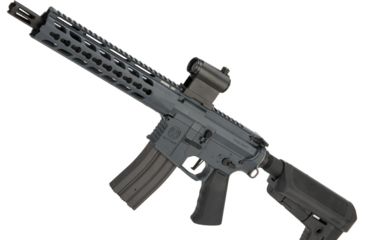 Image of Krytac / KRISS USA Full Metal Trident MKII CRB Airsoft AEG Rifle, 400 FPS, Combat Grey, Large, KTAEG-TR2CRB-CG01