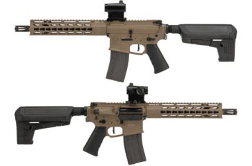 Image of Krytac / KRISS USA Full Metal Trident MKII CRB Airsoft AEG Rifle, 400 FPS, Dark Earth, Large, KTAEG-TR2CRB-FDE01