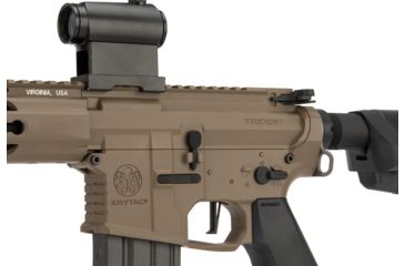 Image of Krytac / KRISS USA Full Metal Trident MKII CRB Airsoft AEG Rifle, 400 FPS, Dark Earth, Large, KTAEG-TR2CRB-FDE01