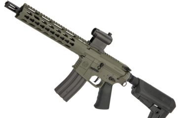 Image of Krytac / KRISS USA Full Metal Trident MKII CRB Airsoft AEG Rifle, 400 FPS, Foliage Green, Large, KTAEG-TR2CRB-FG01