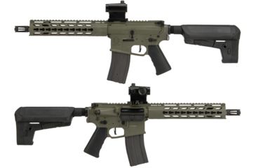 Image of Krytac / KRISS USA Full Metal Trident MKII CRB Airsoft AEG Rifle, 400 FPS, Foliage Green, Large, KTAEG-TR2CRB-FG01