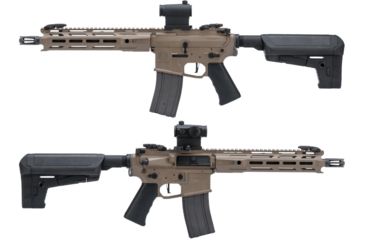 Image of Krytac / KRISS USA Full Metal Trident MKII-M CRB Airsoft AEG Rifle, Dark Earth, Large, KTAEG-TR2CRBM-FDE01