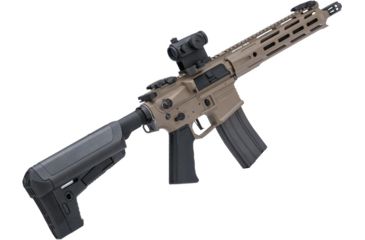 Image of Krytac / KRISS USA Full Metal Trident MKII-M CRB Airsoft AEG Rifle, Dark Earth, Large, KTAEG-TR2CRBM-FDE01