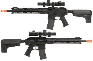 Image of Krytac / KRISS USA Full Metal Trident MKII-M SPR Airsoft AEG Rifle, Black, Large, KTAEG-TR2SPRM-BK01