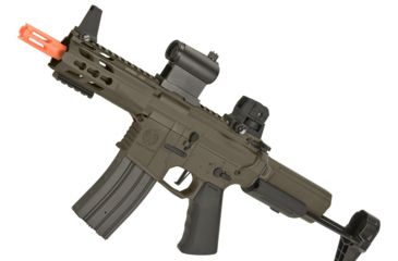 Image of Krytac / KRISS USA Full Metal Trident MKII PDW Airsoft AEG Rifle, Dark Earth, Large, KTAEG-TR2PDW-FDE01