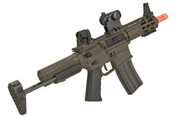Image of Krytac / KRISS USA Full Metal Trident MKII PDW Airsoft AEG Rifle, Dark Earth, Large, KTAEG-TR2PDW-FDE01