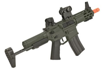 Image of Krytac / KRISS USA Full Metal Trident MKII PDW Airsoft AEG Rifle, Foliage Green, Large, KTAEG-TR2PDW-FG01