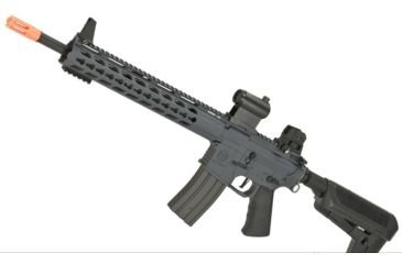Image of Krytac / KRISS USA Full Metal Trident MKII SPR Airsoft AEG Rifle, Combat Grey, Large, KTAEG-TR2SPR-CG01