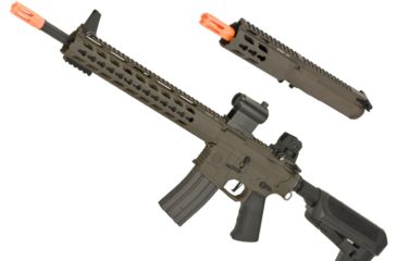 Image of Krytac / KRISS USA Full Metal Trident MKII SPR/PDW Upper Airsoft AEG Rifle Package, Dark Earth, Large, KTAEG-TR2SPR-FDE01-B1