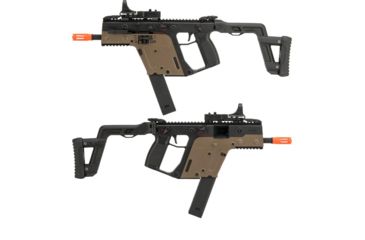 Image of Krytac / KRISS USA Licensed Kriss Vector Airsoft AEG SMG Rifle, Dual Tone, Large, KTAEG-VSMGF-2T01