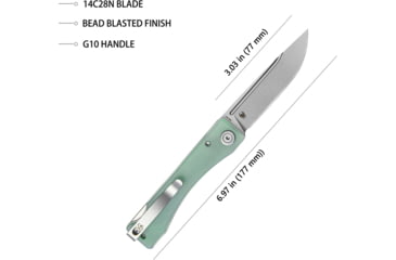 Image of Kubey Akino Lockback Jade G10