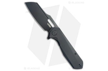 Image of Kubey Atlas Folding Knife, 3.31in, Sandvik 14C28N, Sheepsfoot Blade, G10 Black Handle, Black/Black, 7.80in, BHQ-209109
