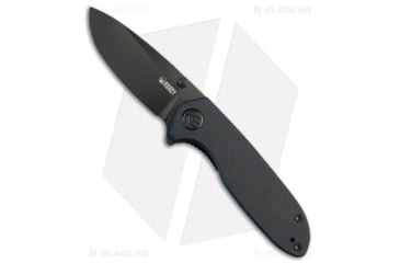 Image of Kubey Belus Folding Knife, 2.95in, AUS-10, Drop Point Blade, G10 Black Handle, Black/Black, 7.10in, BHQ-192557