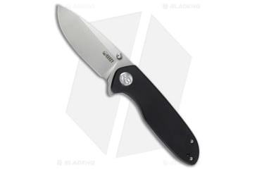 Image of Kubey Belus Folding Knife, 2.95in, AUS-10, Drop Point Blade, G10 Black Handle, Gray/Black, 7.10in, BHQ-192554