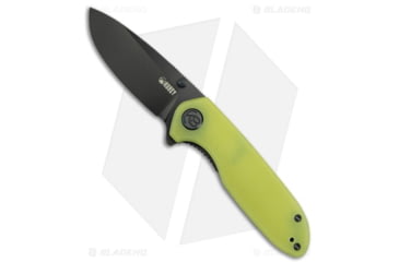 Image of Kubey Belus Folding Knife, 2.95in, AUS-10, Drop Point Blade, G10 Yellow Handle, Black/Yellow, 7.10in, BHQ-192559