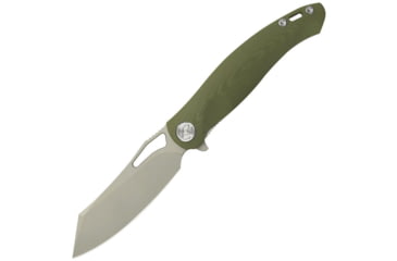Image of Kubey Drake Linerlock Green G10 Folding Knife, 3.88" sand blast finish AUS-10A stainless blade, Green G10 handle, KB239B