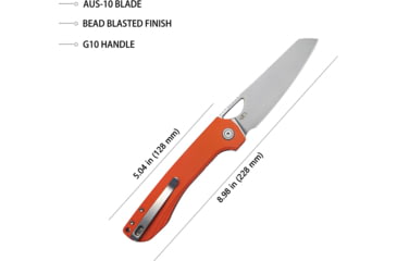 Image of Kubey Elang Linerlock. Orange