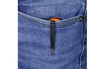 Image of Kubey Elang Folding Knife, 5in Closed, 4in Black Black Stonewash AUS-10A Stainless Sheepsfoot Blade, Orange G10 Handle, KU365B