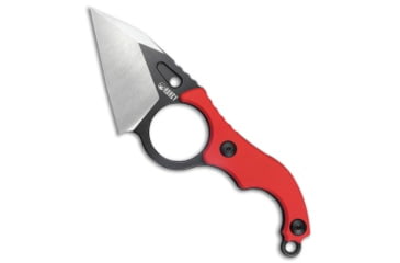 Image of Kubey Knives Kubey Hippocam EDC Fixed Blade Knife Red G-10 2.4" Two-Tone KU166D, Red, D2, adult, BHQ-192532