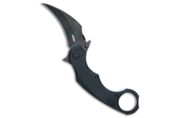 Image of Kubey Knives Kubey Knives Rogue Liner Lock Karambit Knife Black G-10 2.9" Black SW, Black, Sandvik 14C28N, adult, BHQ-209103