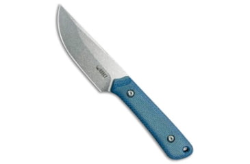 Image of Kubey Knives Kubey Knives Thorn Fixed Blade Knife Blue Micarta 2.8" Stonewash, Blue, 14C28N, adult, BHQ-227546