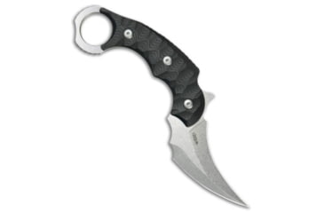 Image of Kubey Knives Kubey Knives Velociraptor Fixed Blade Pikal Karambit Knife Black G-10 3" SW, Black, 14C28N, adult, BHQ-220316
