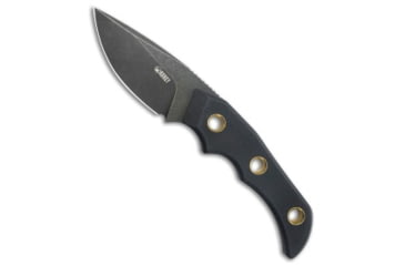 Image of Kubey Knives Kubey Willumsen Hunter Fixed Blade Drop Point Knife Black G-10 3.4" Black SW, Black, 14C28N, adult, BHQ-200449