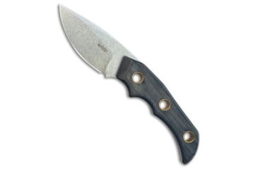 Image of Kubey Knives Kubey Willumsen Hunter Fixed Blade Drop Point Knife Black Micarta 3.4" SW, Black, 14C28N, adult, BHQ-200447