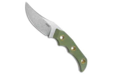 Image of Kubey Knives Kubey Willumsen Hunter Fixed Blade Knife Green G-10 3.4" Stonewash, Green, 14C28N, adult, BHQ-200446