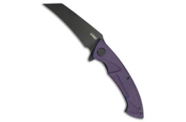 Image of Kubey Anteater Folding Knife, 3.43in, 14C28N, Hawkbill Blade, G-10, Purple Handle, Purple/Black, 8.03 inch, BHQ-222802