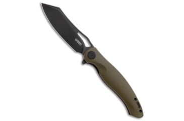 Image of Kubey Kubey Drake Liner Lock Knife Green G-10 3.75" Black KU239B, Green, Sandvik 14C28N, adult, BHQ-117894