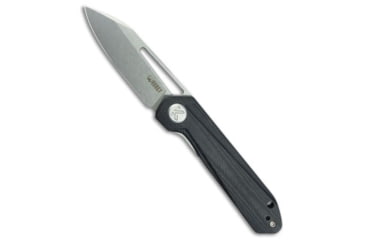 Image of Kubey Kubey Royal Liner Lock Knife Black G-10 3" Stonewash 14C28N, Black, Sandvik 14C28N, adult, BHQ-211070