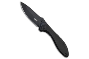 Image of Kubey Ruckus Folding Knife, 3.31in, AUS 10A, Drop Point Blade, G-10, Black Handle, Black/Black, 8.03 inch, BHQ-221827